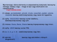 Ciągi - wiadomości wstępne