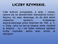 Liczby rzymskie