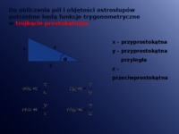 Ostrosłupy - zastosowanie trygonometrii