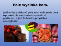 Pole wycinka koła
