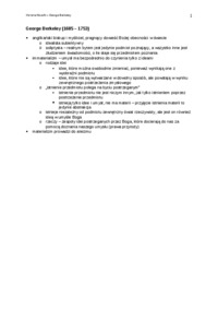 George Berkeley  - omówienie