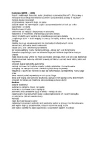 Kartezjusz - omówienie zagadnienia