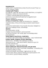 Neoplatonizm - omówienie zagadnienia 2