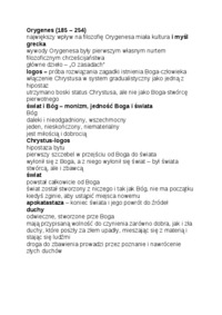 Orygenes - omówienie zagadanienia
