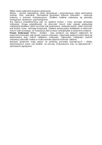 Wpływ sytuacji społecznych na procesy motywacyjne