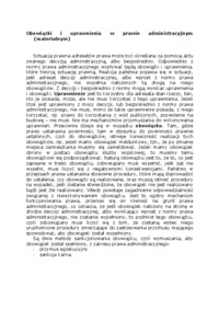 Obowiązki i uprawnienia w prawie administracyjnym