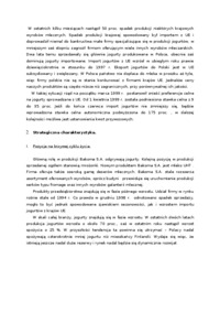 Analiza strategiczna spółki akcyjnej 