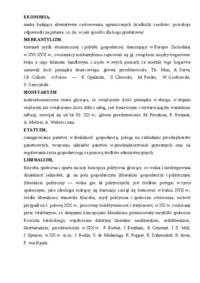 Ekonomia - ważne pojęcia