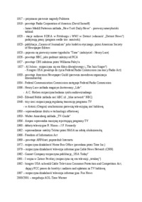 Media amerykańskie- historia, daty