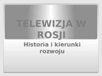 Telewizja w Rosji - prezentacja