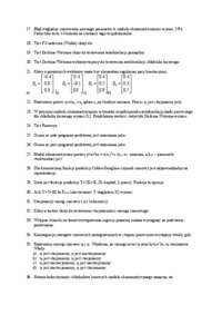 Zagadnienia do egzaminu dyplomowego-informatyka i ekonometria