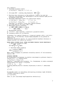 Prognozowanie ekonometryczne - Model ekonometryczny