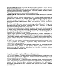 Historia Polityki Społecznej