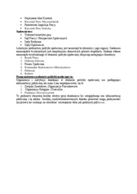 Podmioty Polityki Społecznej