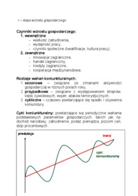 Wzrost gospodarczy i cykl koniunkturalny