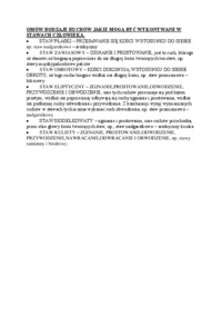 Rodzaje ruchów w stawach człowieka