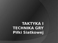Taktyka i technika gry