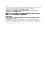 Opracowanie zagadnień z genetyki populacyjnej