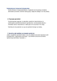 Dyskryminacja - komponent behawioralny