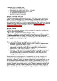 Typy zachowań wiążących