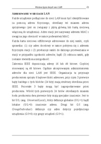 Warstwa łącza danych sieci LAN