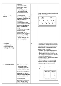 Konspekt na zajęcia - zabawy i gry