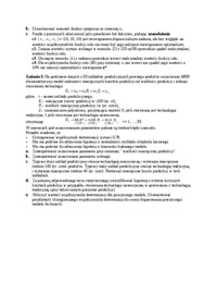 Ekonometria przykładowy egzamin