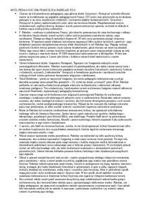 Myśl pedagogiczna Franciszka Rabelaos'ego