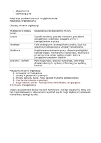 Zmiana w organizacji-aspekty teoretyczne