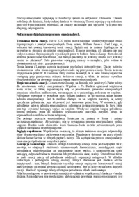 Emocje i procesy emocjonalne - Cechy procesów emocjonalnych