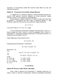 Wyznaczanie ciepła właściwego ciał stałych i cieczy