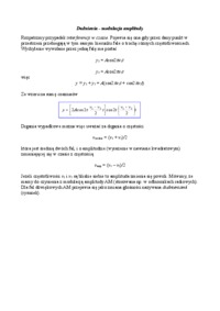 Dudnienia - modulacja amplitudy