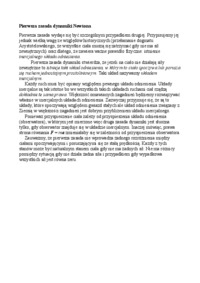 Pierwsza zasada dynamiki