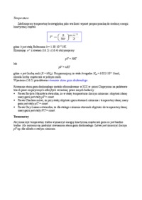Fizyka - pojęcie temperatury