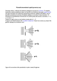 Warunki stosowalności optyki geometrycznej