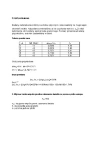 Wyznaczanie współczynnika  załamania światła