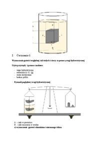 Wyznaczanie względnej gestości ciał stałych i cieczy.