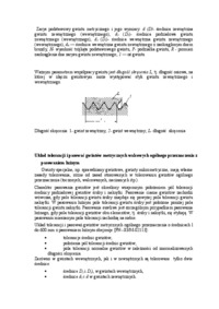 Opis i parametry postaci geometrycznej gwintu metrycznego walcowego