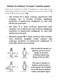 Mechanika i wytrzymałość materiałów - zginanie