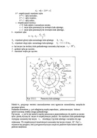 Pomiary grubości zębów  kół zębatych 