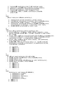 Podstawy marketingu - pytania z egz