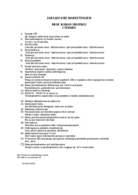 Zarządzanie marketingiem - egzamin