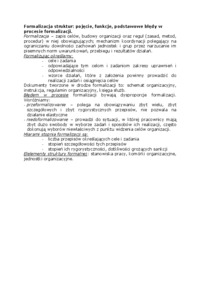 Formalizacja struktur - pojęcie, funkcje