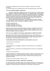 Zarządzanie - pytania i odpowiedzi