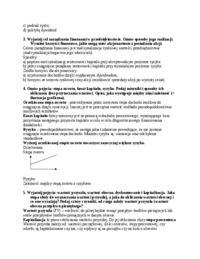 Finanse przedsiębiorstw - zagadnienia egzaminacyjne