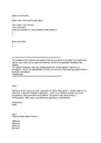 Java - pytania z egzaminu, prof. Lula