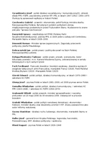 Historia polityczna Polski XX wieku - nazwiska - Arciszewski Tomasz