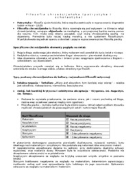 Filozofia chrześcijańska - Patrystyka