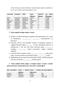 Ćwiczenia z fleksji