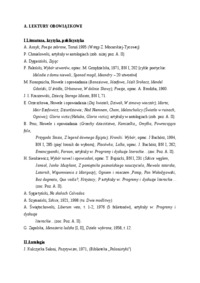  Literatura pozytywizmu 